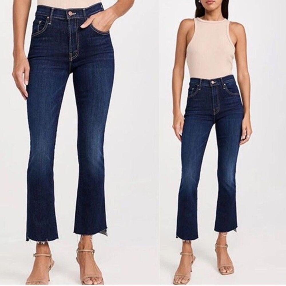 Mother Denim Insider Crop Step Fray Sake to Me High Rise Stretch Women’s Size 25